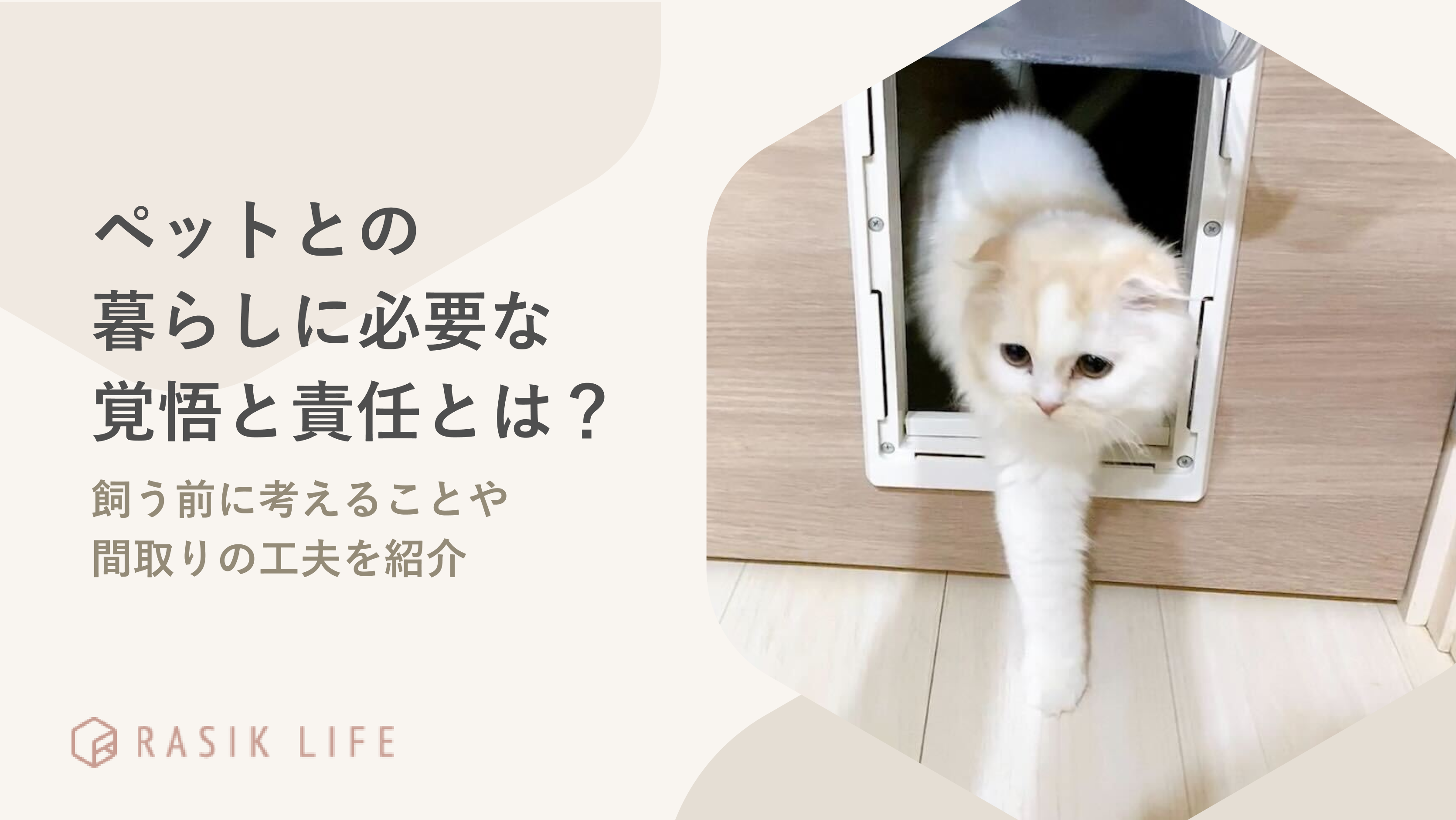 ペットとの暮らしに必要な覚悟と責任とは?飼う前に考えることや間取りの工夫を紹介