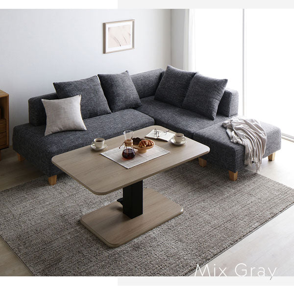 ソファのカラーは3色。ミックスグレー