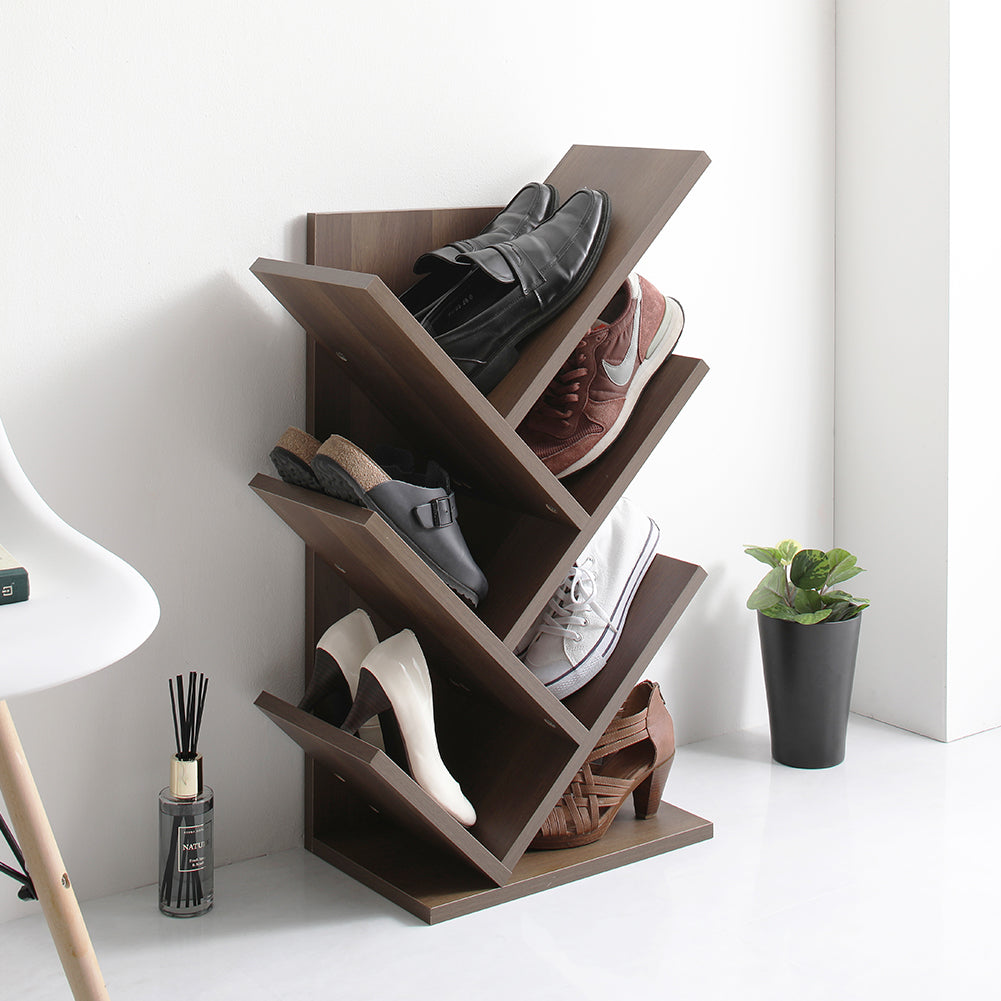シューズラック ブラウン