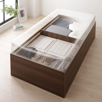 大容量640L収納ベッド ブラウン