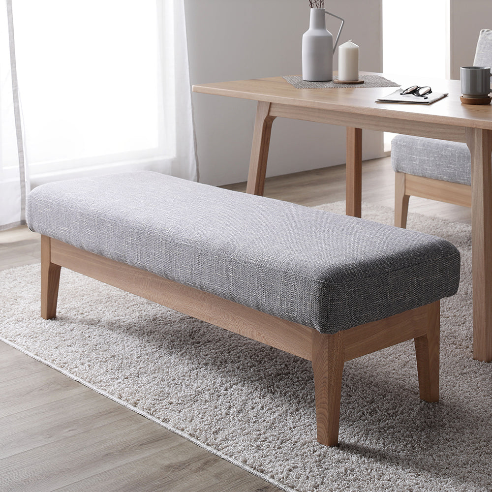 ソファダイニング ベンチ単品『DINOVA ディノバ』グレー