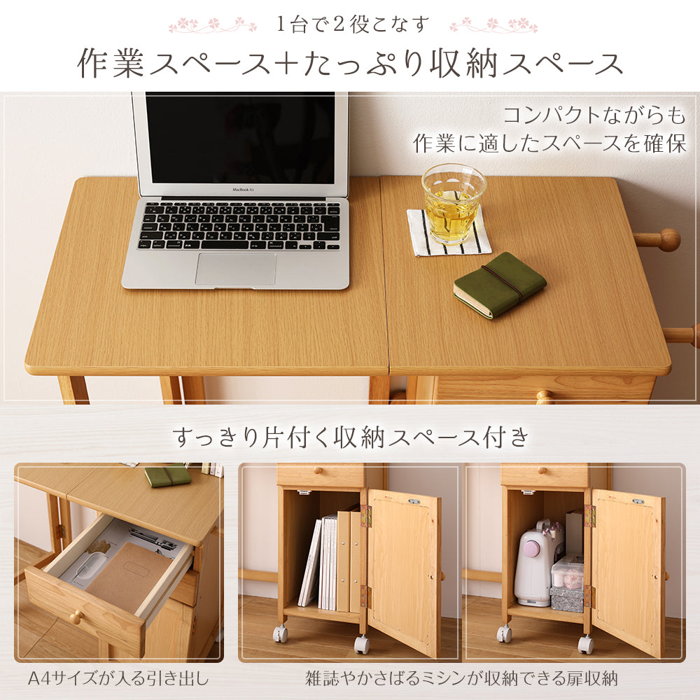 収納 たっぷり デスク A4サイズ