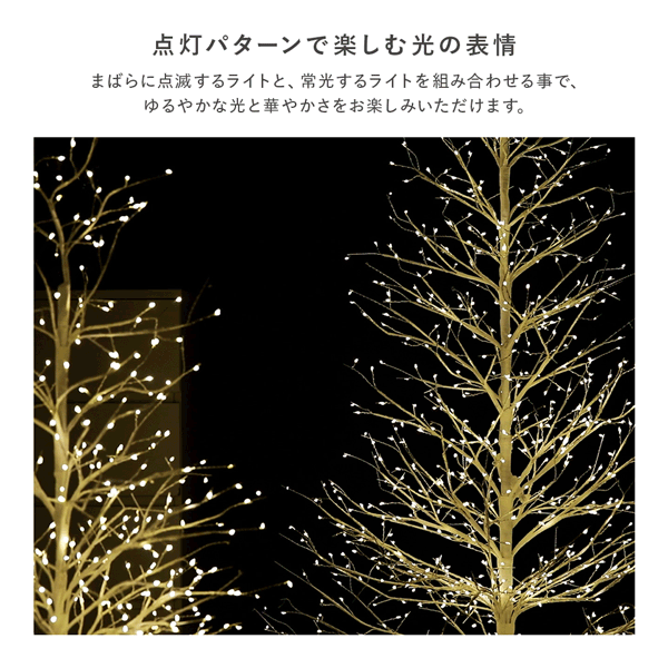 点灯パターンで楽しむ光の表情