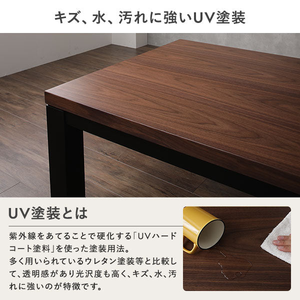 キズ、水、汚れに強いUV塗装