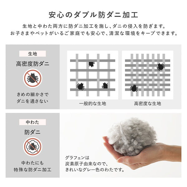 安心のダブル防ダニ加工