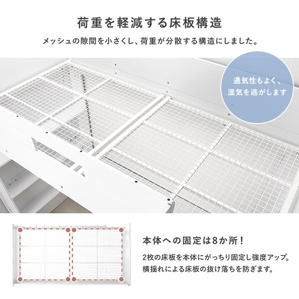 荷重を軽減する床板構造