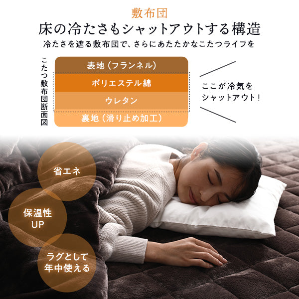 敷布団/床の冷たさもシャットアウトする構造