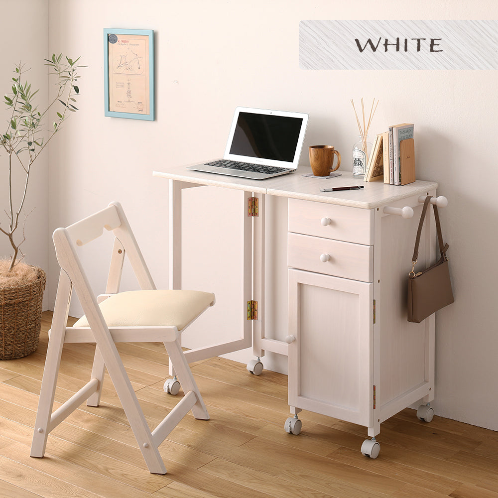 ホワイト デスク 白 モダン リビング