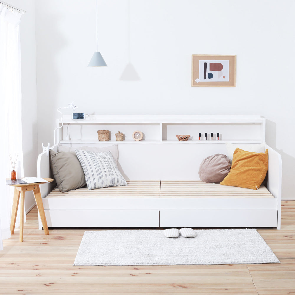 ホワイト デイベッド モダン