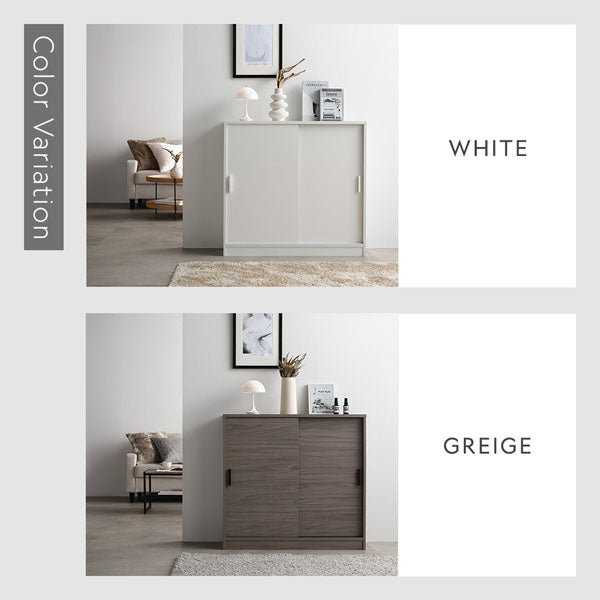 カラーバリエーションは2色。ホワイト(木目なし)/グレージュ