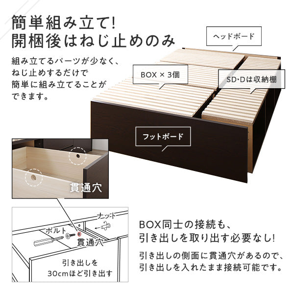 簡単組み立て!開梱後はねじ止めのみ