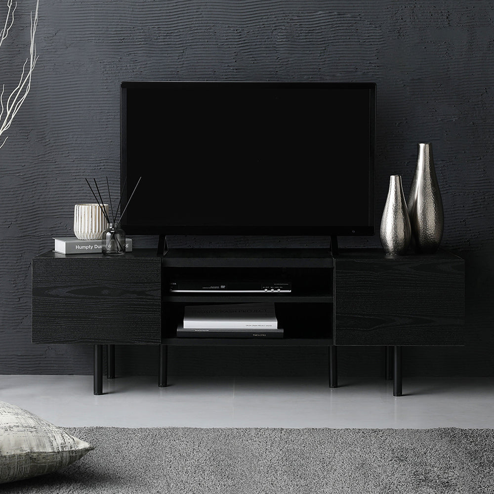 ワイドテレビボード 120cm幅 ブラック