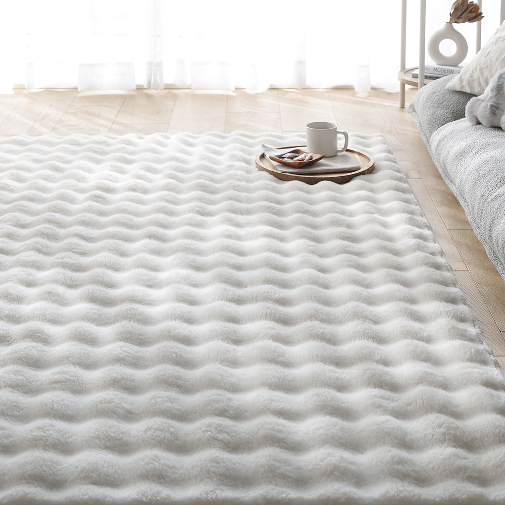 ポコポコ毛布みたいな洗えるラグ『hoho-roko ホホロコ』/ふわとろ肌