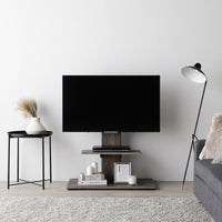 テレビスタンド 『Fliyga フリーガ』 首固定タイプ ロータイプ グレージュ 32~65型対応 震度7試験クリア