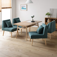 ソファダイニング 5点セット 『Mivo ミヴォ』 シーグリーン