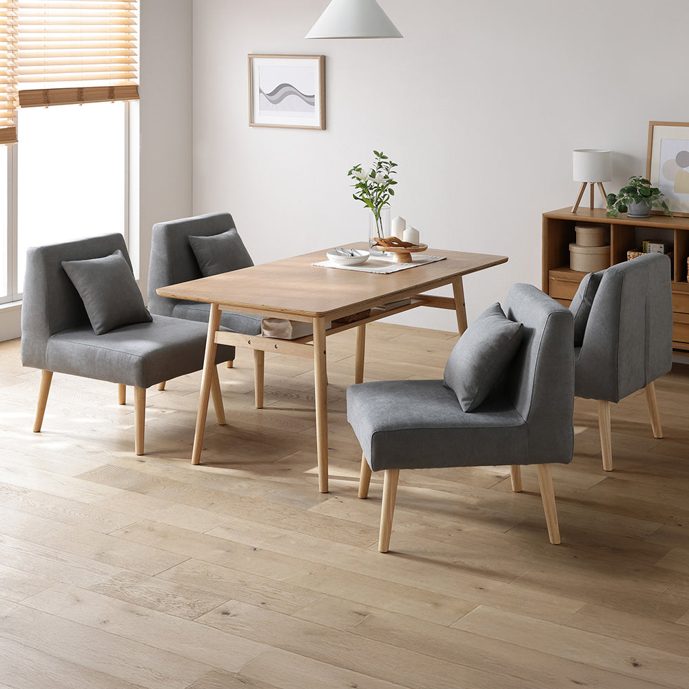 ソファダイニング 5点セット 『Mivo ミヴォ』 グレー