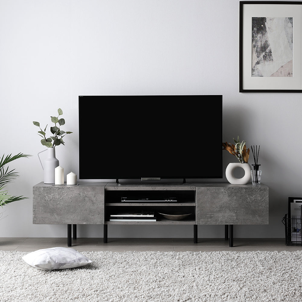 ワイドテレビボード 150cm幅 ストーングレー