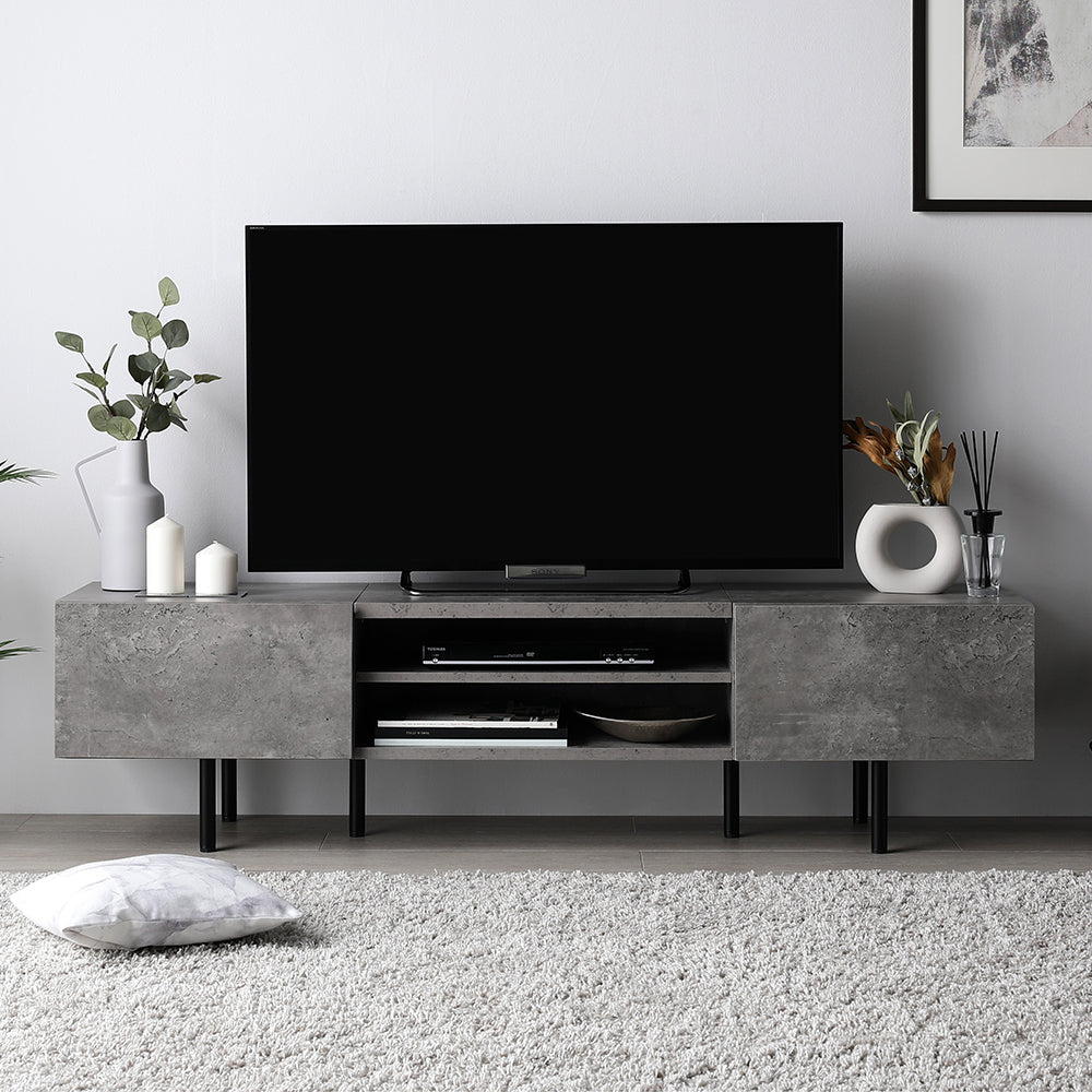 ワイドテレビボード 150cm幅 ストーングレー