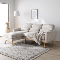 カウチソファ 『Hyva ハイヴァ』 ミドルサイズ ベージュ