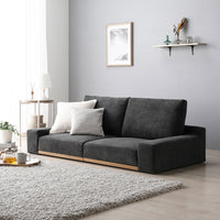 ローソファ 『Olson オルソン』幅160cm ダークグレー