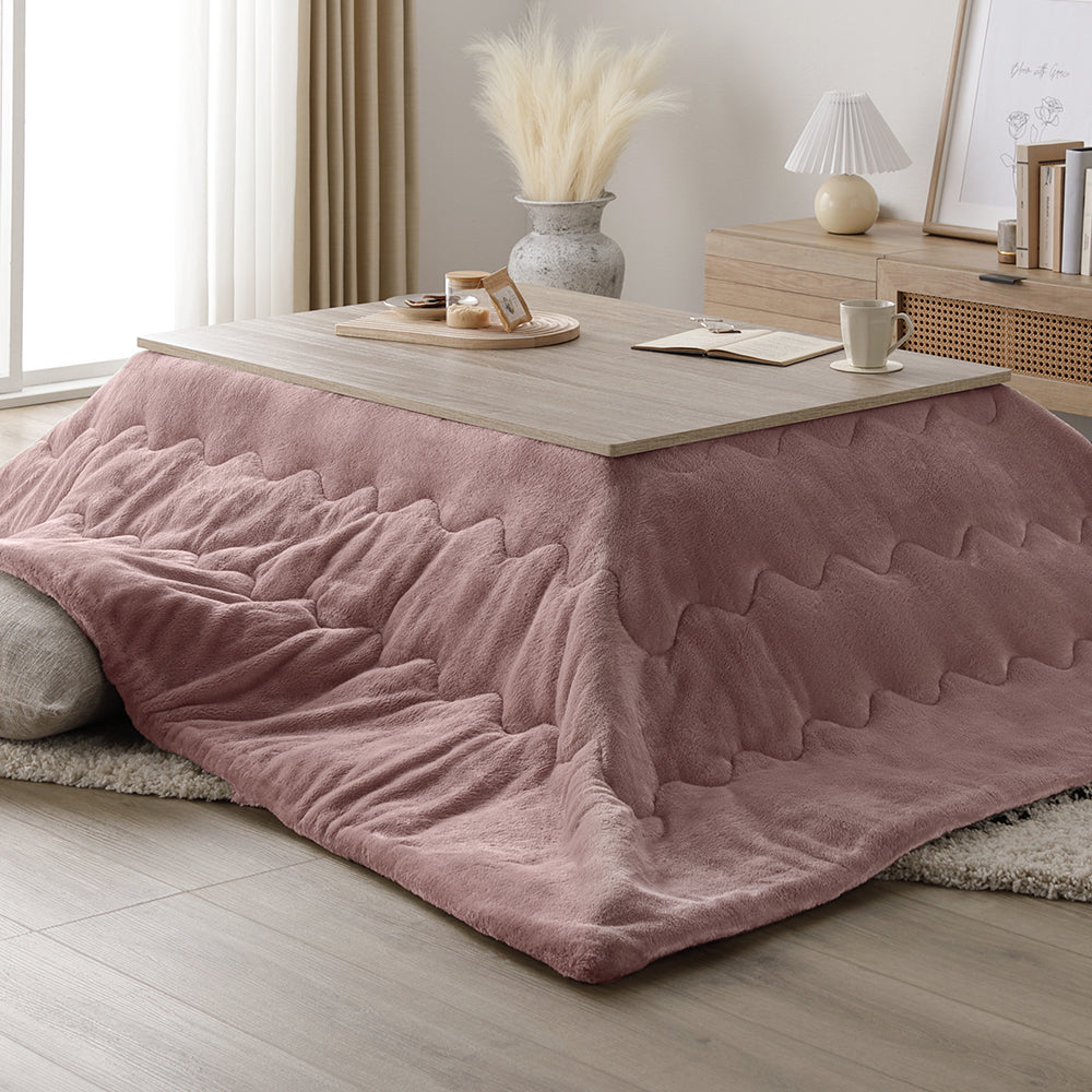 長方形(約105×75cm):グレージュ/ウォールナット・ピンク