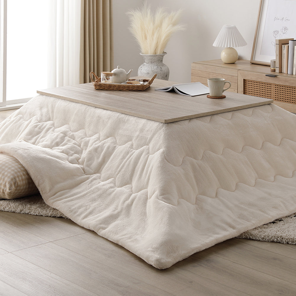 長方形(約105×75cm):グレージュ/ウォールナット・アイボリー