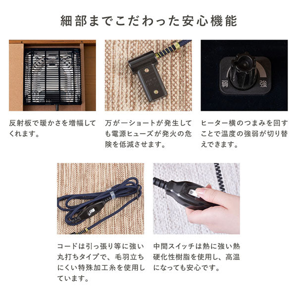 細部までこだわった安心機能