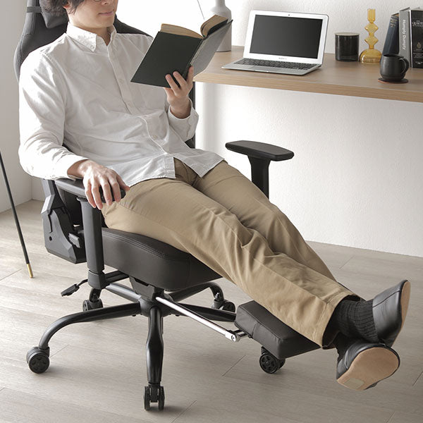 スエード調ファブリック ゲーミングチェア(プレミアム)『Morph モーフ』ブラック