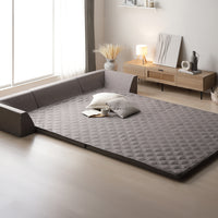 厚さが選べる 背クッション付き(U字タイプ) 極厚 ラグ 『Nolphi ノルフィ』 185×240cm グレー