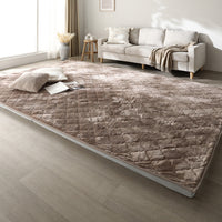 厚さが選べる 極厚 ラグ 『Nolphi ノルフィ』 185×275cm フランネル生地 モカブラウン