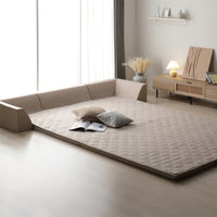 厚さが選べる 背クッション付き(U字タイプ) 極厚 ラグ 『Nolphi ノルフィ』 185×275cm ベージュ