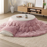 フランネル こたつ掛布団 円形 単品 ピンク