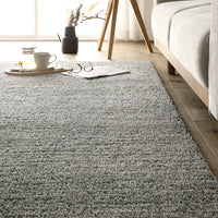 国産 洗えるミックスパイルラグ(軽量・防ダニ・アレルブロック・遊び毛防止) 約190×190cm フォググレー