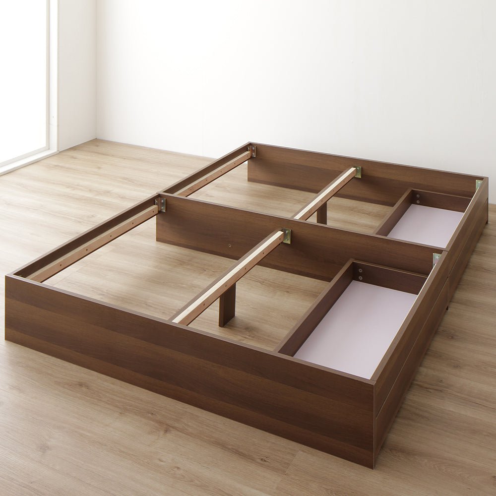 ヘッドレス連結引き出し収納ベッド