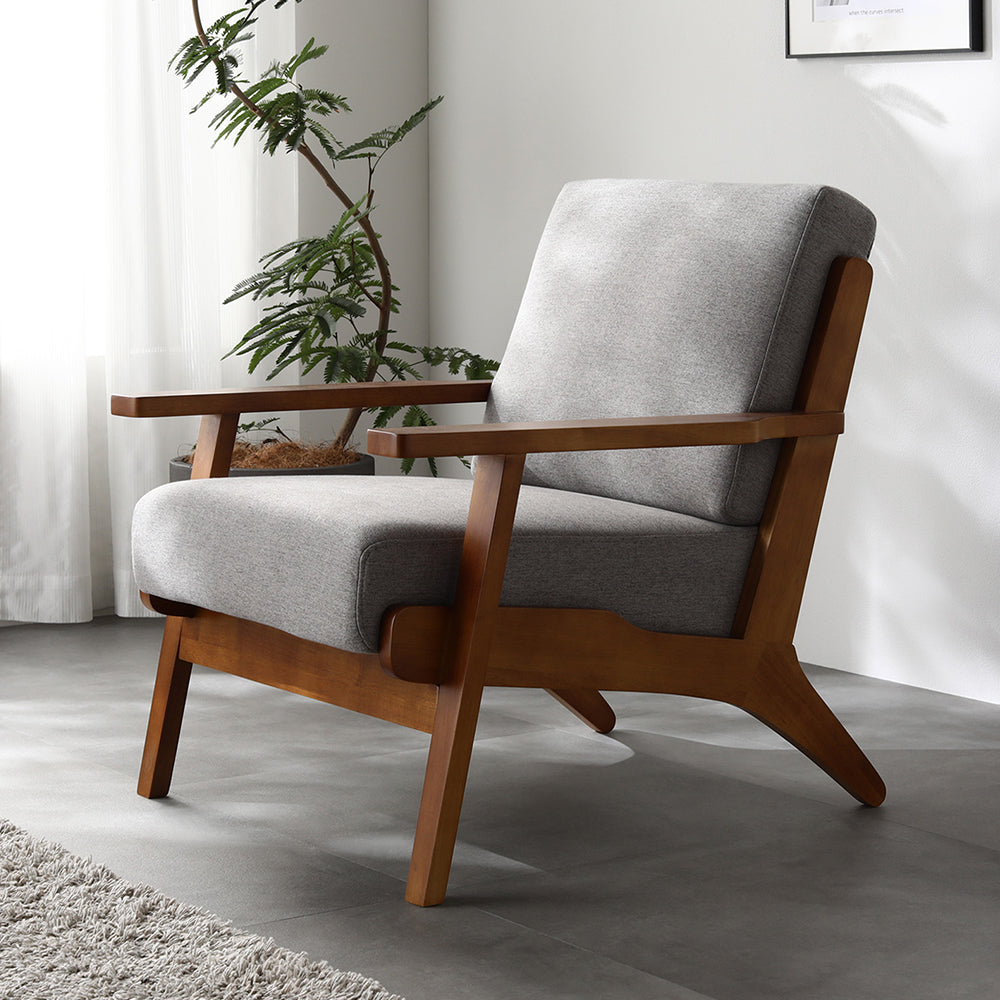 1人掛け グレー