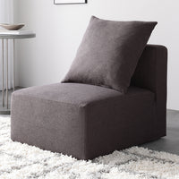 モダンデザインシステムソファ 『Likem ライクム』 1P単品 ブラウン