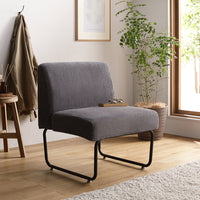 古材風ヴィンテージ ソファダイニング 1人掛けソファ グレー