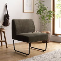 古材風ヴィンテージ ソファダイニング 1人掛けソファ カーキ