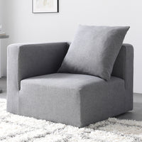 モダンデザインシステムソファ 『Likem ライクム』 コーナー単品 グレー