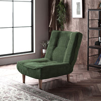 日本製 リクライニング ハイバックソファ 1人掛け単品 コーデュロイ生地 モスグリーン