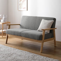 北欧風 2人掛け 木枠ソファ『TRYGG トゥリッグ』アーバングレー