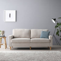 2.5人掛け 洗える着替えソファ『&NAME アンドネーム』アイボリー