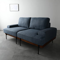 デザインソファ 『Ludvik ルドヴィク』 2.5人掛けソファ 単品 ネイビー