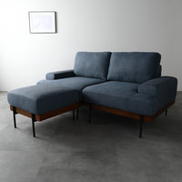 デザインソファ 『Ludvik ルドヴィク』 2.5人掛けソファ+オットマンセット ネイビー