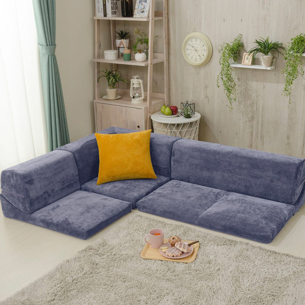 コールテン生地 ネイビー