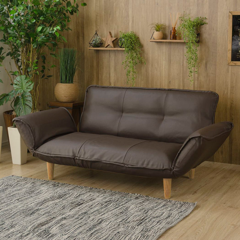 PVC レザー ブラウン