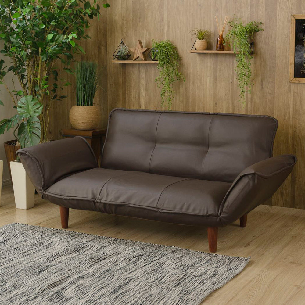 PVC レザー ブラウン