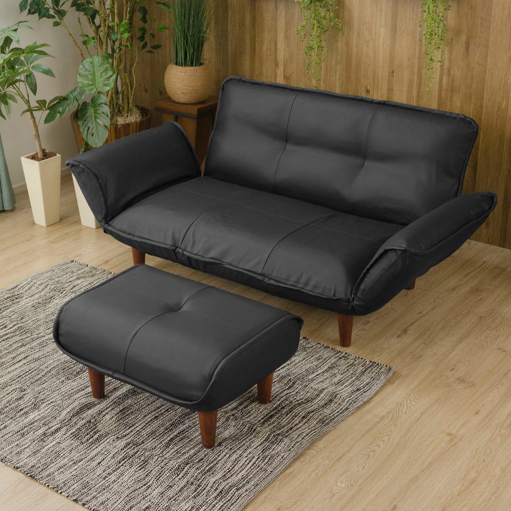 PVC レザー ブラック