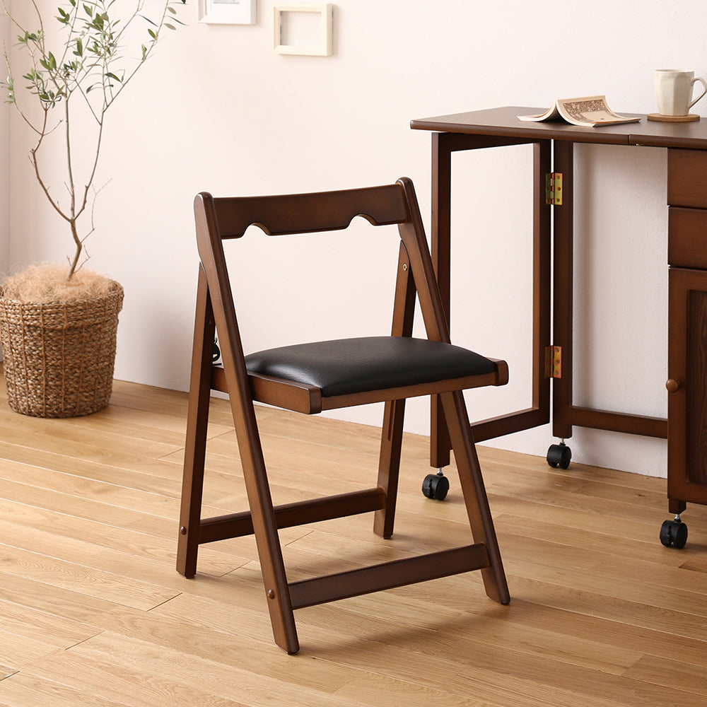 チェア 折りたたみ ブラウン