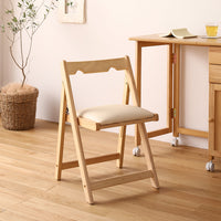 デスクがたためる 多機能収納 チェア単品 ナチュラル